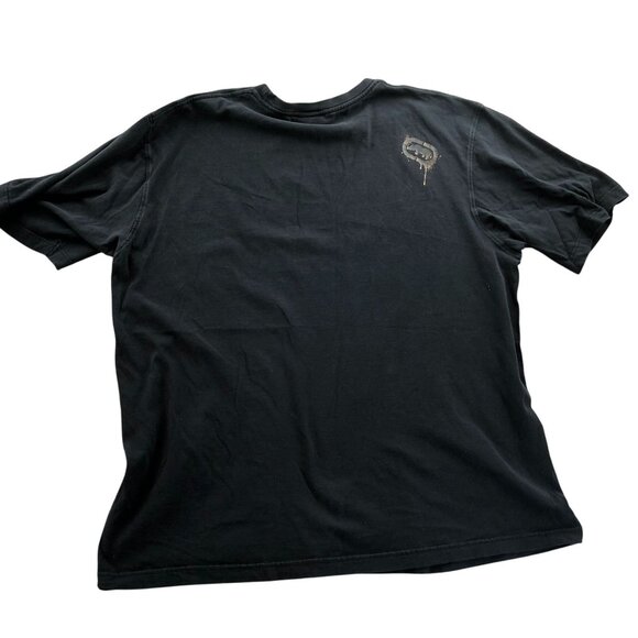 Ecko Unltd Men T-Shirt 2XL Black Short Sleeve Cotton Casual Graphic Tee Crewneck - Picture 2 of 14